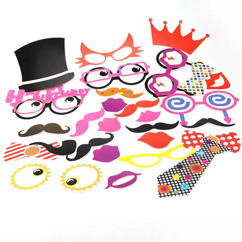 Image 31pcs Mustache On A Stick Wedding Party Photo Booth Photo Booth Props Photos booth For Wedding Birthday Party