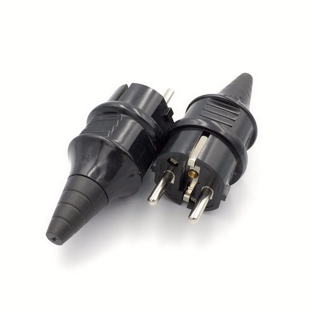 EU European Waterproof IP54 Industrial Electric Power Male Schuko Plug Rewireable Socket Outlet Adaptor Extension Cord Connector
EU European Waterproof IP54 Industrial Electric Power Male Schuko Plug Rewireable Socket Outlet Adaptor Extension Cord Connector