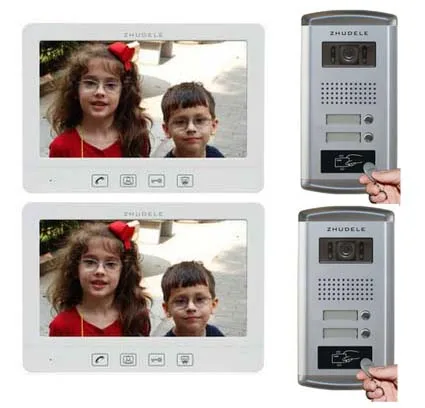 ZHUDELE Inercom System For 2-Apartments 2 Doors,10.1" Video Door Phone Waterproof Explosion-proof Camera ID Card Unlock
ZHUDELE Inercom System For 2-Apartments 2 Doors,10.1" Video Door Phone Waterproof Explosion-proof Camera ID Card Unlock
