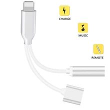 2 in 1 for Lightning to 3.5mm Adapter for Headphone Charge Audio Splitter Converter for iphone 7 8 8 plus 10 X otg Cable Adapter 
2 in 1 for Lightning to 3.5mm Adapter for Headphone Charge Audio Splitter Converter for iphone 7 8 8 plus 10 X otg Cable Adapter