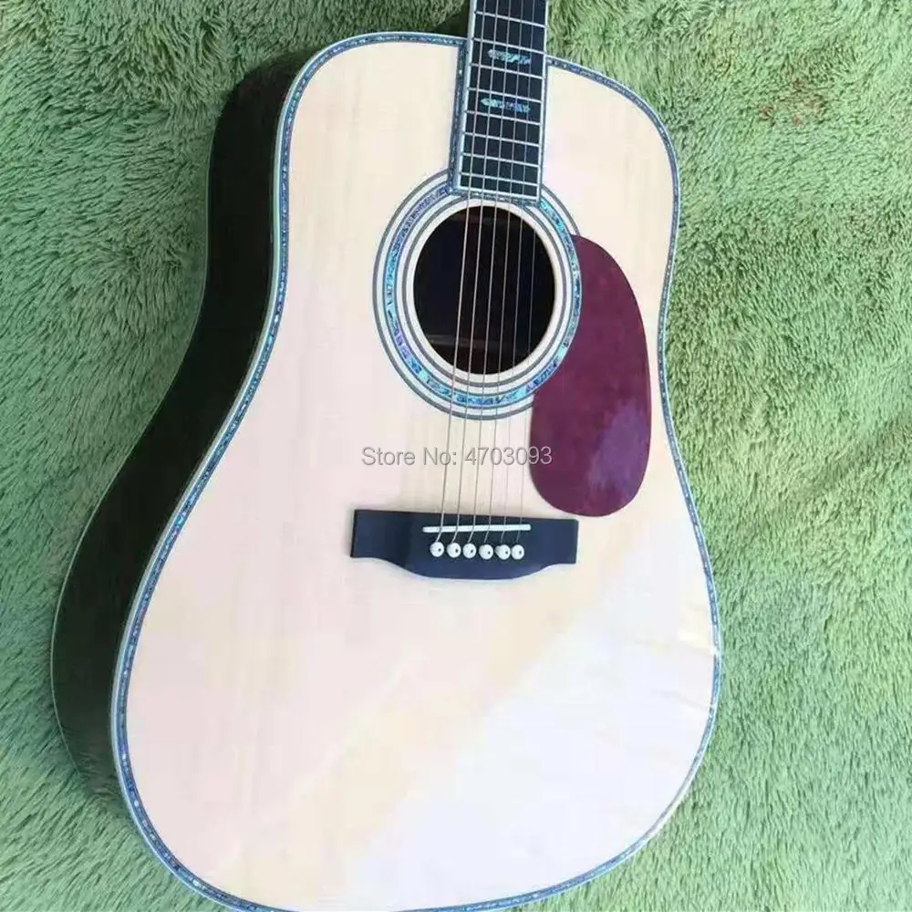 41 inches Real Abalone Inlays Acoustic guitar,D style,Ebony fingerboard,AAA Solid Spruce Top, Acoustic guitar,Free Shipping
41 inches Real Abalone Inlays Acoustic guitar,D style,Ebony fingerboard,AAA Solid Spruce Top, Acoustic guitar,Free Shipping
