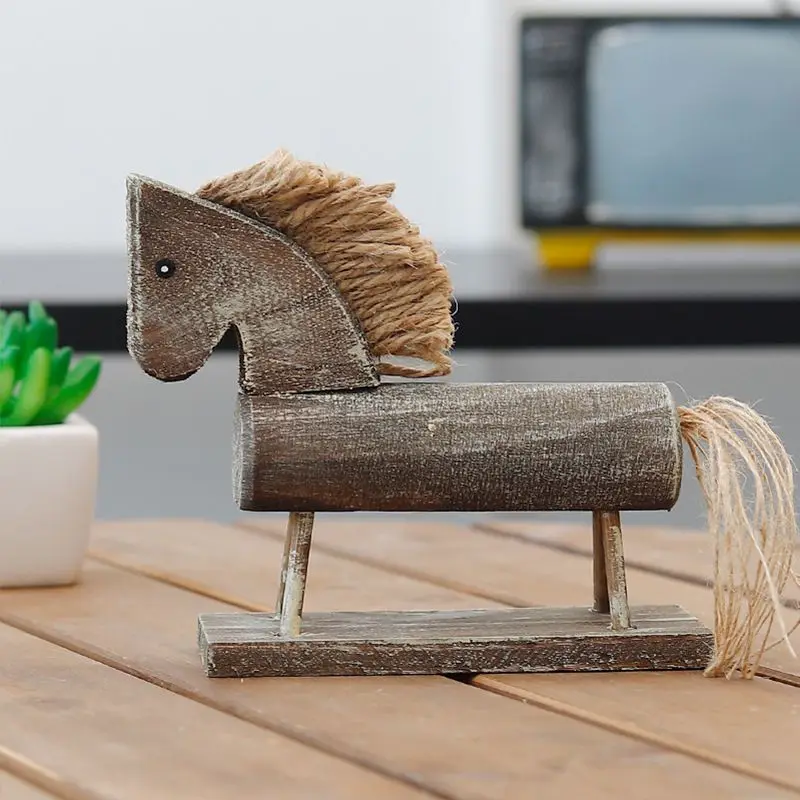 Vintage Style Wood Rocking Horse Animal Decoration Wood Carving Craft White Horse Figurines Home Decor Kids Gift
Vintage Style Wood Rocking Horse Animal Decoration Wood Carving Craft White Horse Figurines Home Decor Kids Gift