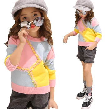 3-12T Spring Autumn Kids Girl Sweater Fashion Sweater Children Cotton pullovers Outerwear Girls Multicolor Clothes
3-12T Spring Autumn Kids Girl Sweater Fashion Sweater Children Cotton pullovers Outerwear Girls Multicolor Clothes