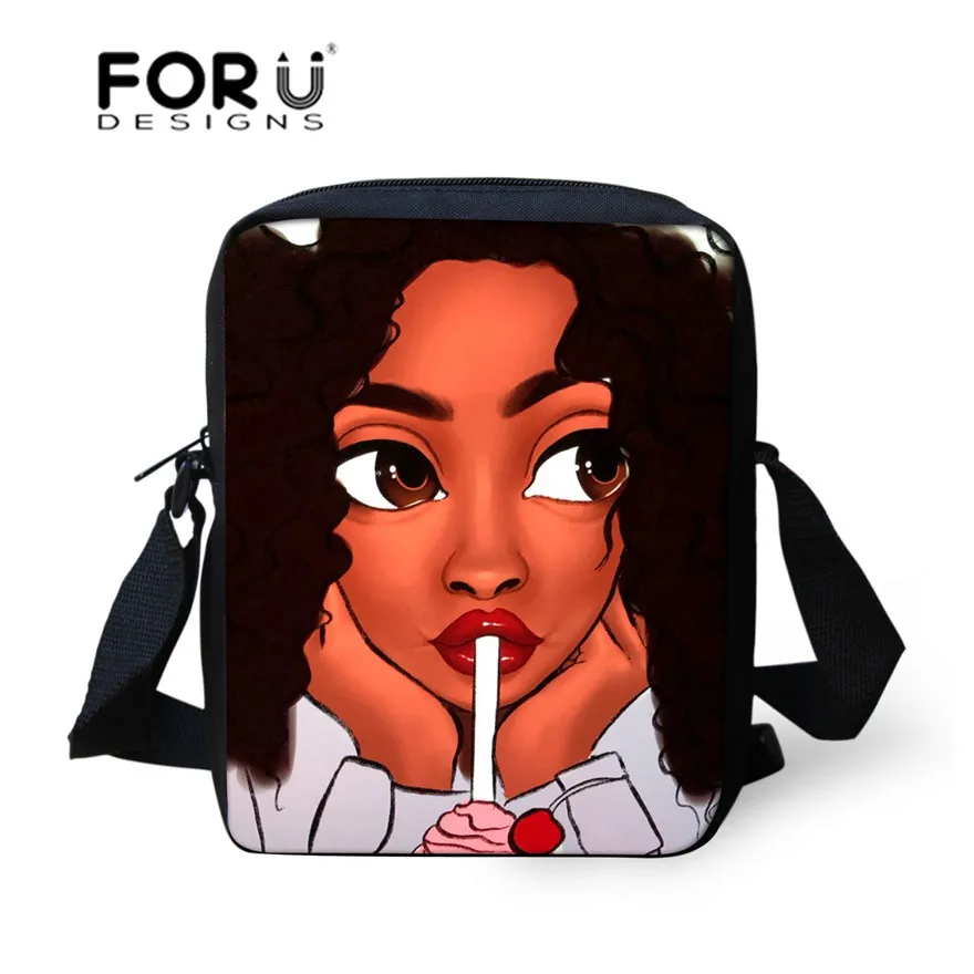 FORUDESIGNS Black Art African Girls Printing Crossbody Bags for Women Small Shoulder Messenger Bag Children Mini Book Bags 2019
FORUDESIGNS Black Art African Girls Printing Crossbody Bags for Women Small Shoulder Messenger Bag Children Mini Book Bags 2019