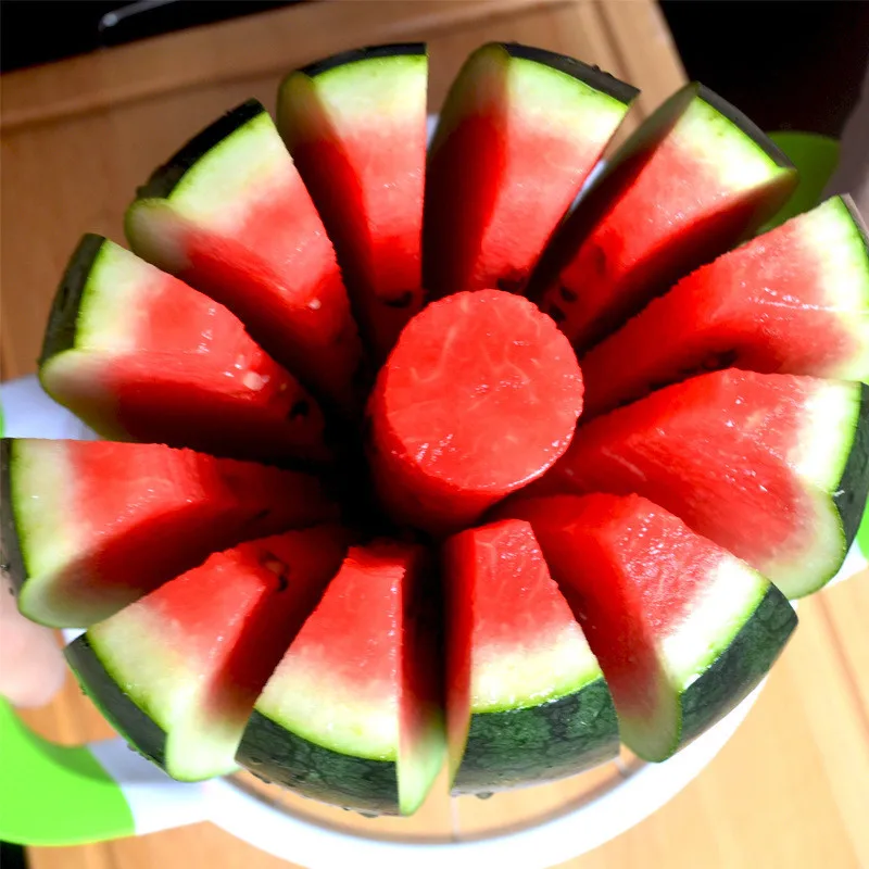 Fantastic Faster Watermelon Slicer Stainless Steel Cantaloupe Slicer Melon Cutter Fruit Divider Cutter Tools Kitchen Gadgets2