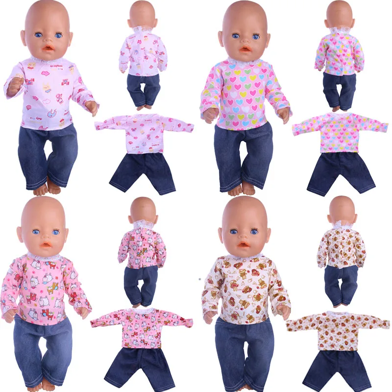 Cute Animal Pattern 2 Pcs=Coat+Jeans Fit 18 Inch American&43 CM Baby Doll Clothes Accessories,Girl's Toys,Generation,Gift
Cute Animal Pattern 2 Pcs=Coat+Jeans Fit 18 Inch American&43 CM Baby Doll Clothes Accessories,Girl's Toys,Generation,Gift