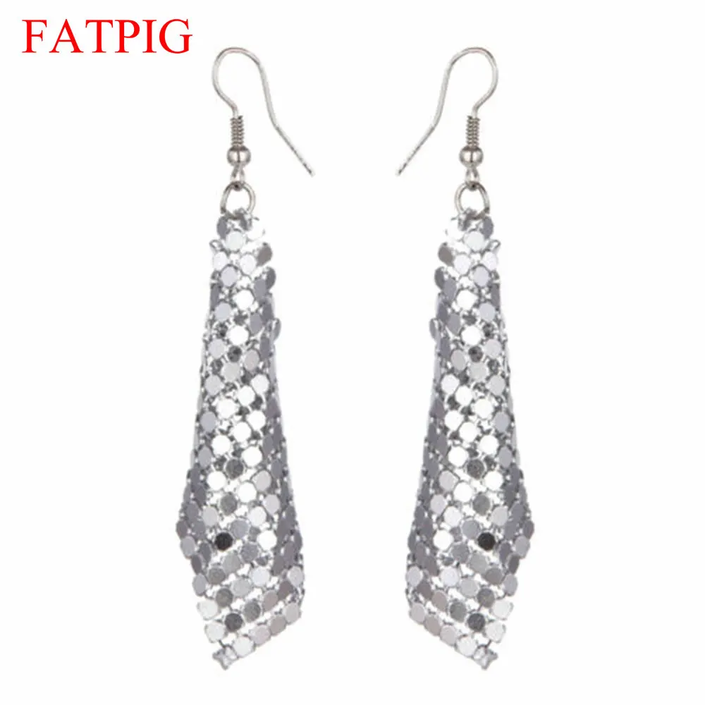 Trendy Metal Sequined Ear Hooks Earrings for Women Geometric Long Drop Dangle Earring Female 6 color Best Listing 2018 Products
Trendy Metal Sequined Ear Hooks Earrings for Women Geometric Long Drop Dangle Earring Female 6 color Best Listing 2018 Products