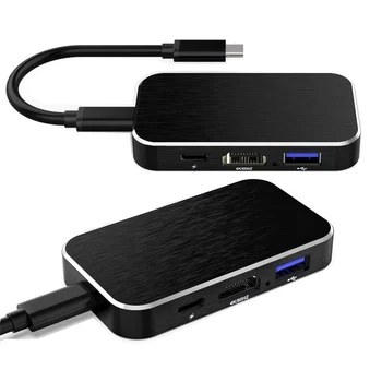 Hub HDMI Adapter 4K 60Hz, 5-in-1 Type C Hub, 100W USB-C Power Delivery, 3 USB 3.0 Ports, for MacBook Pro,Nintendo Switch
Hub HDMI Adapter 4K 60Hz, 5-in-1 Type C Hub, 100W USB-C Power Delivery, 3 USB 3.0 Ports, for MacBook Pro,Nintendo Switch