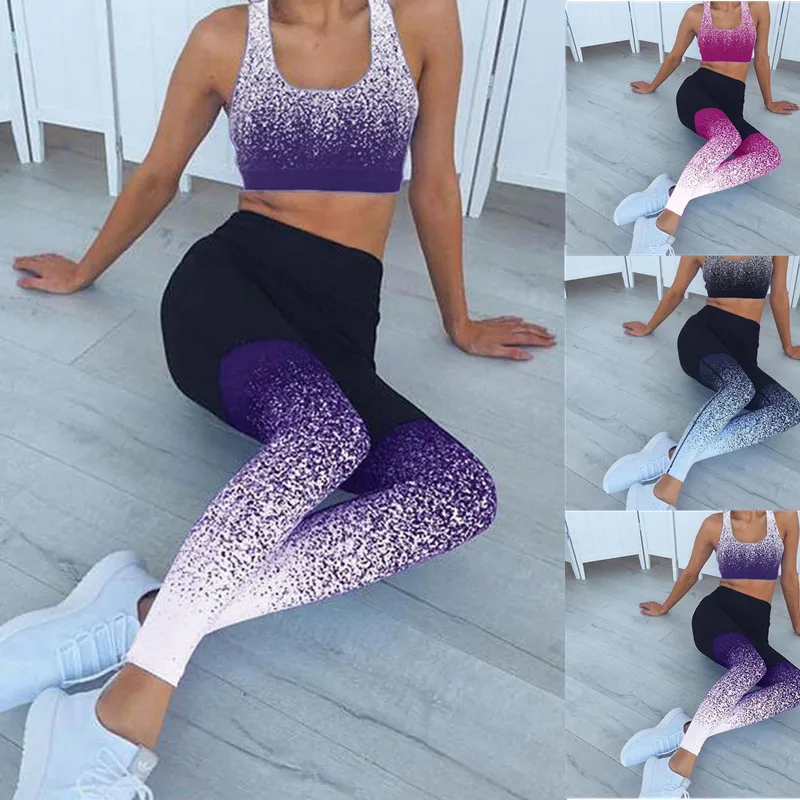 Sexy Sports Suit Women Gradient Fitness Yoga Set Tracksuit Gym Jogging Sportswear Running Top&Leggings Sport Fitness Suit Mujer
Sexy Sports Suit Women Gradient Fitness Yoga Set Tracksuit Gym Jogging Sportswear Running Top&Leggings Sport Fitness Suit Mujer