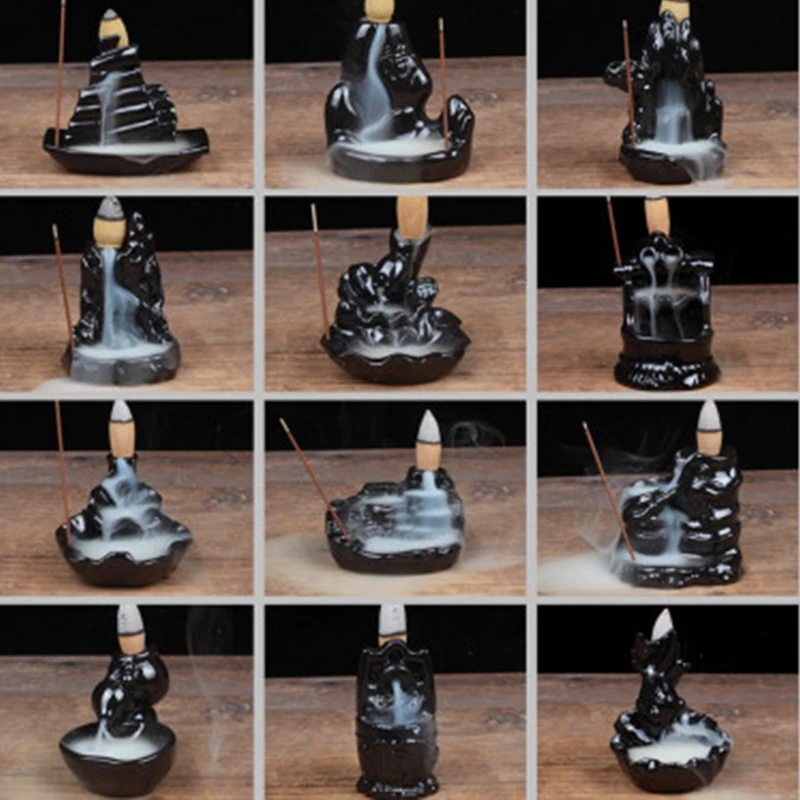 12 Styles Tower Incense Ceramic Burner Fragrance Holder Backflow Censer Creative Aromatherapy Smoke Reflux Incense Stick Incense
12 Styles Tower Incense Ceramic Burner Fragrance Holder Backflow Censer Creative Aromatherapy Smoke Reflux Incense Stick Incense