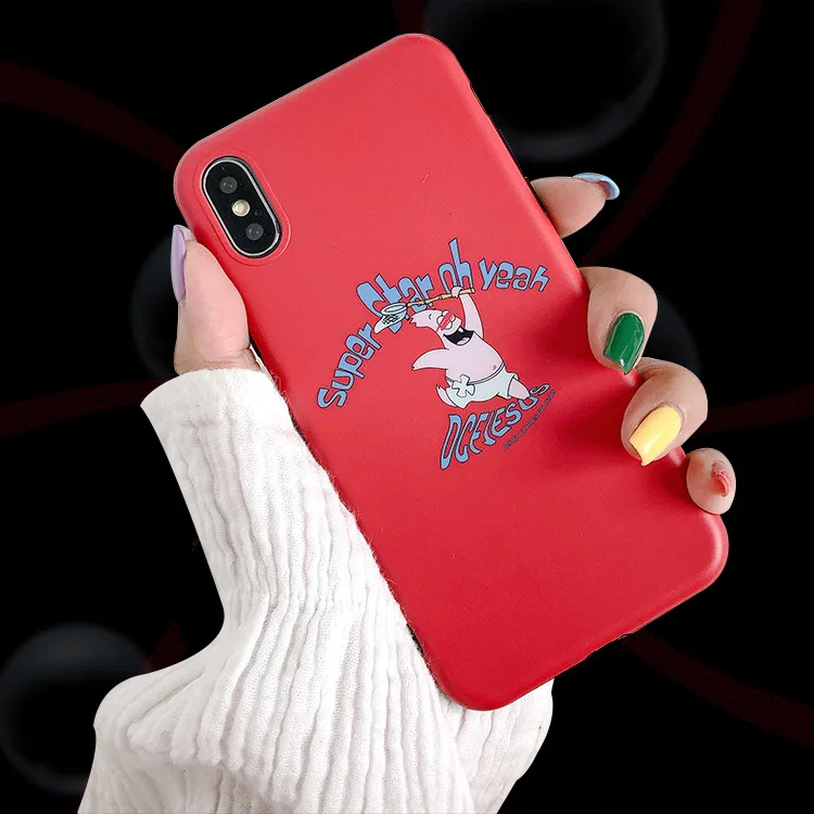 Cartoon RED Patrick Star Spongebob fashion iphonecase for 6s 7 8plus xs max Waterproof Dirt-resistant Anti-knock
Cartoon RED Patrick Star Spongebob fashion iphonecase for 6s 7 8plus xs max Waterproof Dirt-resistant Anti-knock