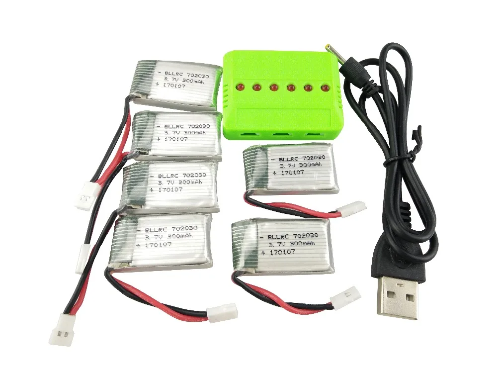 Newest Eachine H8 Mini Quadcopter Spare Parts H8 6ps 3.7V 300mAh With 1in6 Charger Set For Eachine E55 FQ777 FQ17W Hubsan H107
Newest Eachine H8 Mini Quadcopter Spare Parts H8 6ps 3.7V 300mAh With 1in6 Charger Set For Eachine E55 FQ777 FQ17W Hubsan H107