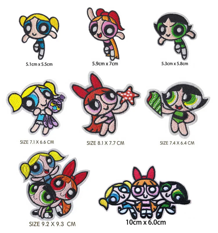 The Powerpuff Girls iron on patches badge Euro-american Cartoon Feitian Little Police Girl Embroidery Patch Ironing
The Powerpuff Girls iron on patches badge Euro-american Cartoon Feitian Little Police Girl Embroidery Patch Ironing