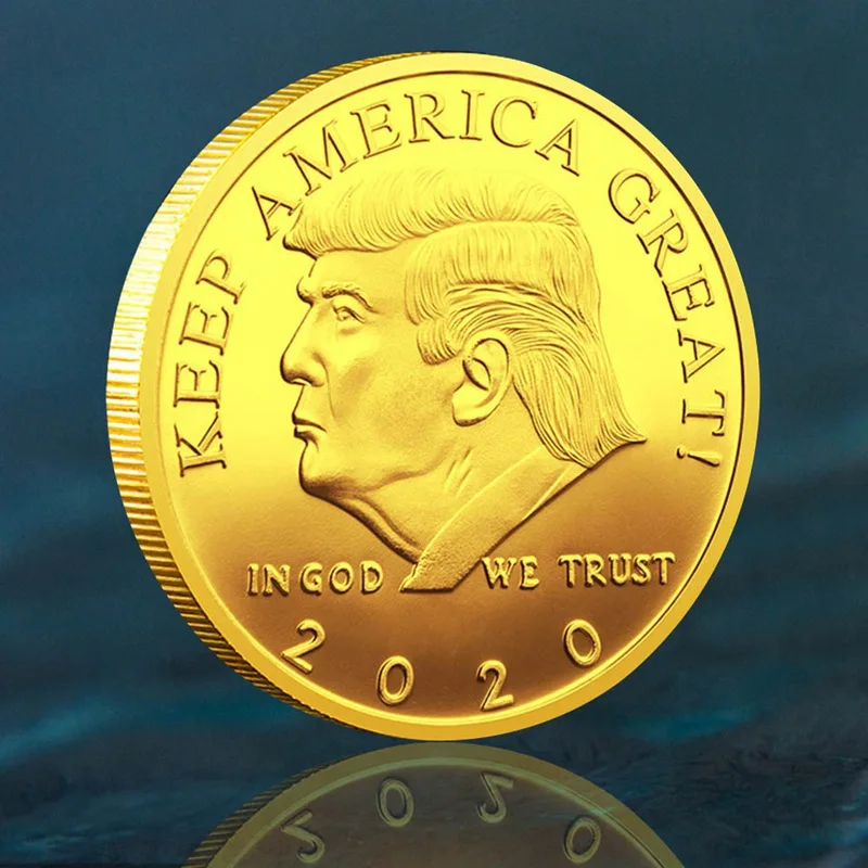 2020 New Silver/gold Plated Two-color Trump President Commemorative Coin US Trump Collection Non-currency Coins Drop Shipping
2020 New Silver/gold Plated Two-color Trump President Commemorative Coin US Trump Collection Non-currency Coins Drop Shipping