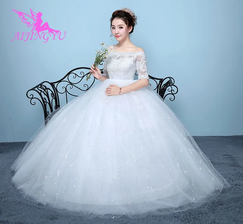 AIJINGYU 2018 sexy free shipping new hot selling cheap ball gown lace up back formal bride dresses wedding dress WK847
AIJINGYU 2018 sexy free shipping new hot selling cheap ball gown lace up back formal bride dresses wedding dress WK847