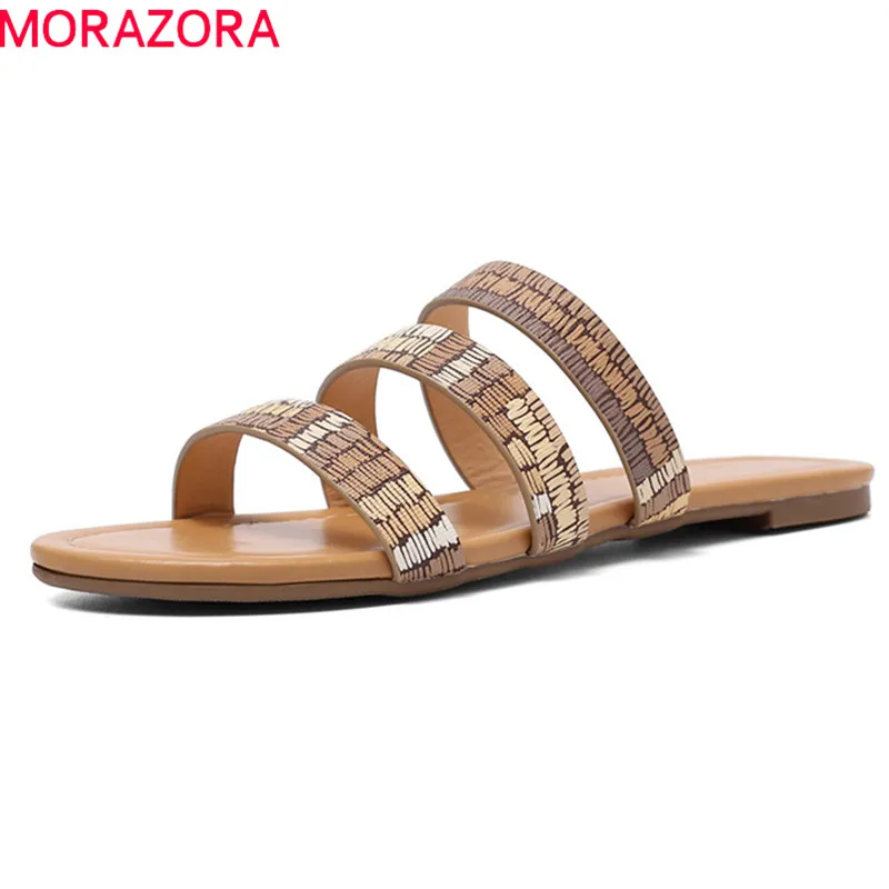 MORAZORA 2019 wholesale big size 36-43 women slipper hollow out summer shoes comfortable simple flat slipper woman casual shoes
MORAZORA 2019 wholesale big size 36-43 women slipper hollow out summer shoes comfortable simple flat slipper woman casual shoes