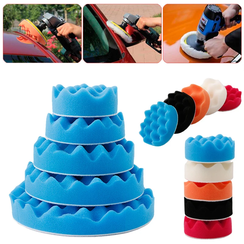 5Pcs/set 3/4/6/7 Inch Sponge Buffer Waffle Polishing Foam Buffing Pads Set For Car Polisher Auto Maintenance Kit Hot C45
5Pcs/set 3/4/6/7 Inch Sponge Buffer Waffle Polishing Foam Buffing Pads Set For Car Polisher Auto Maintenance Kit Hot C45