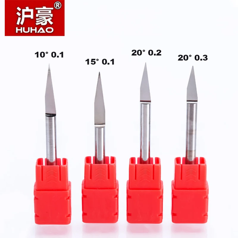 HUHAO 1pcs 4mm Engraving Bits Precision grinding V Shape Carbide PCB milling Cutter CNC Router bit Machine Accessories
HUHAO 1pcs 4mm Engraving Bits Precision grinding V Shape Carbide PCB milling Cutter CNC Router bit Machine Accessories