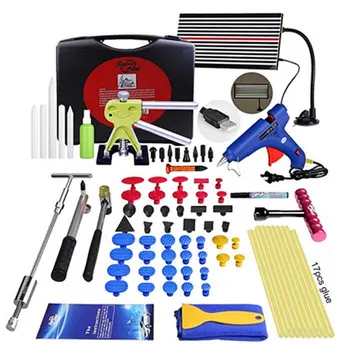 PDR Dent Repair Tools Paintless Dent lifter Slide Hammer Rubber Hammer Glue Tabs Glue Gun Car body Dent repair tools kits
PDR Dent Repair Tools Paintless Dent lifter Slide Hammer Rubber Hammer Glue Tabs Glue Gun Car body Dent repair tools kits