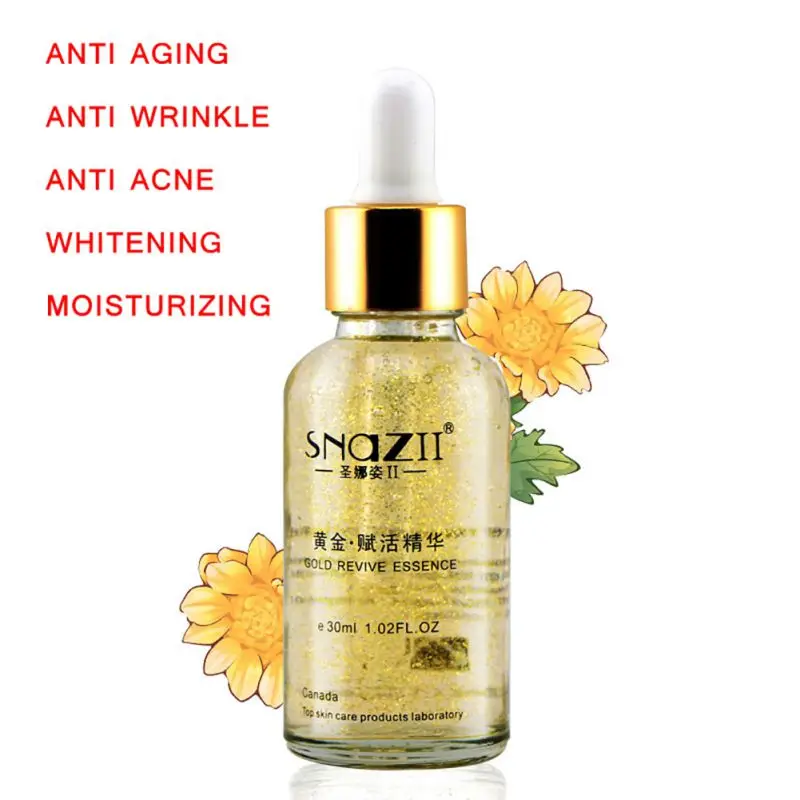 24K Gold Face Skin Care Super Anti Aging Anti Wrinkle Revive Essence Moisturizing Whitening Acne Treatment Removal Liquid New
24K Gold Face Skin Care Super Anti Aging Anti Wrinkle Revive Essence Moisturizing Whitening Acne Treatment Removal Liquid New
