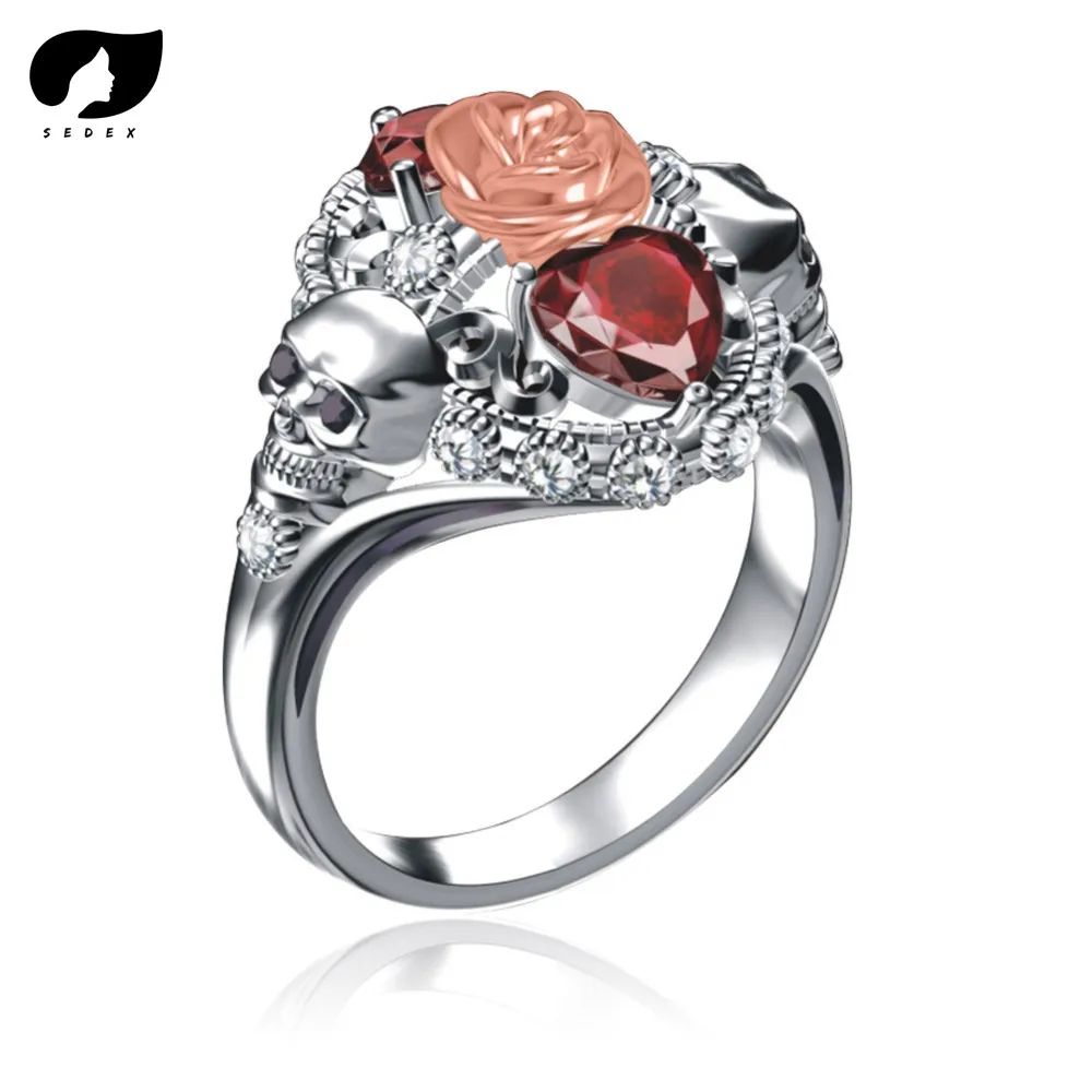 Rings for Her Cubic Zirconia Princess Skull Rose Heart New Fashion Vintage Women Black Filled Zircon Crystal Ring
Rings for Her Cubic Zirconia Princess Skull Rose Heart New Fashion Vintage Women Black Filled Zircon Crystal Ring