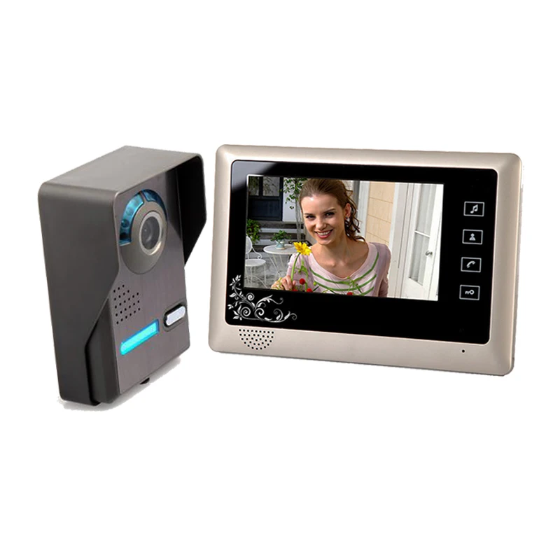 7 Inch Video Door Phone Doorbell Video Entry System Intercom Kit with 1-Outdoor Camera 1-Indoor Monitor Doorbell Entry System
7 Inch Video Door Phone Doorbell Video Entry System Intercom Kit with 1-Outdoor Camera 1-Indoor Monitor Doorbell Entry System