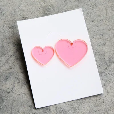 5 colors peach heart stud earring fashion Korea style asymmetric heart shaped transparent acrylic earring cute girls jewelry
5 colors peach heart stud earring fashion Korea style asymmetric heart shaped transparent acrylic earring cute girls jewelry