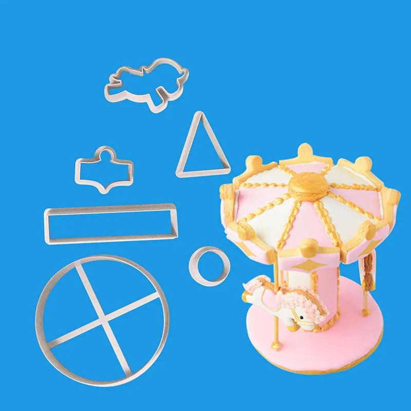 6 Pc/set Carousel Cookie Cutter Fondant Cake Decorating Tools Biscuits Cutter Mold Cake Topper Pastry Baking Mold Sugarcraft
6 Pc/set Carousel Cookie Cutter Fondant Cake Decorating Tools Biscuits Cutter Mold Cake Topper Pastry Baking Mold Sugarcraft