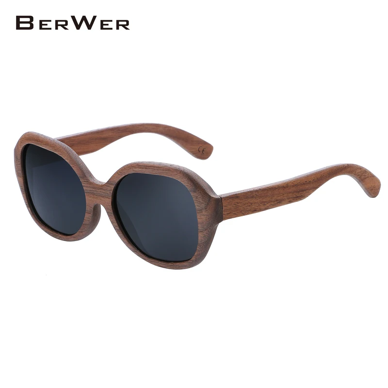 BerWer Black Walnut Wooden Polarized Sunglasses Mens Vintage UV Protection Eyewear Women Bamboo Sun Glasses
BerWer Black Walnut Wooden Polarized Sunglasses Mens Vintage UV Protection Eyewear Women Bamboo Sun Glasses