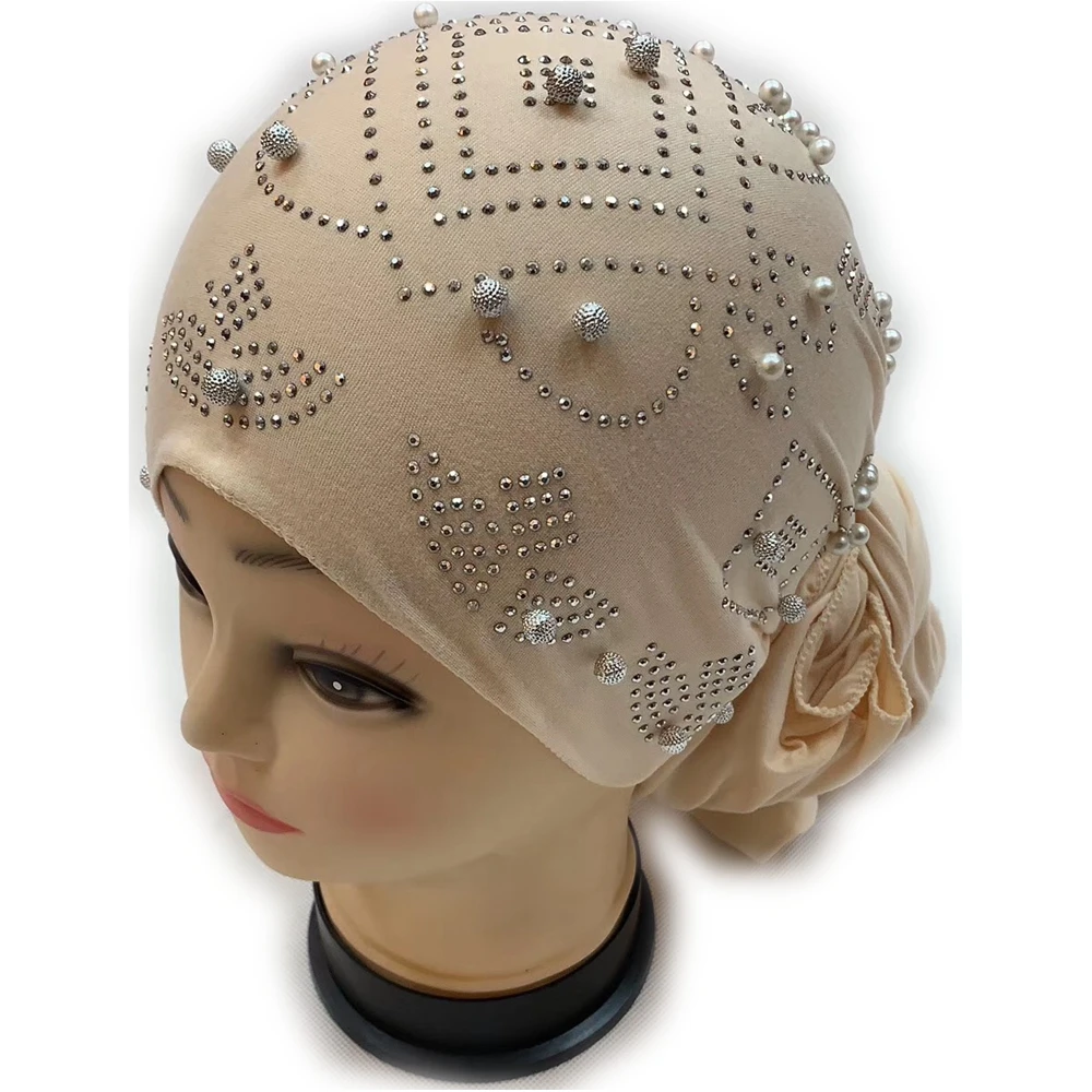 African Women Headband Fully of Stones Beaded Muslim Turban Hijab Wrap Scarf Cap High Quality Head Wrap Ladies Hair Accessories
African Women Headband Fully of Stones Beaded Muslim Turban Hijab Wrap Scarf Cap High Quality Head Wrap Ladies Hair Accessories