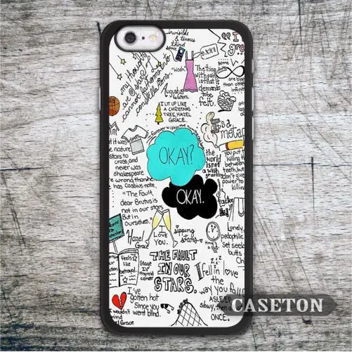 Okay OK Fault In Our Stars font b Case b font For font b iPhone b