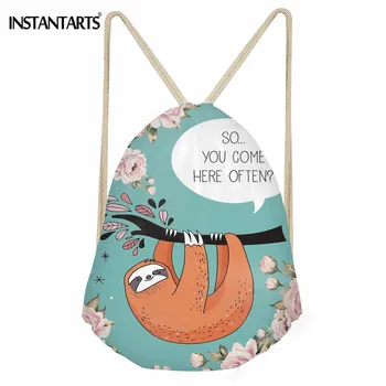 INSTANTARTS Sloth Talk Pattern Women's Gym Bag Outdoor Sport Fitness String Backpack Girls Lady Polyester Shoes Drawstring Bags
INSTANTARTS Sloth Talk Pattern Women's Gym Bag Outdoor Sport Fitness String Backpack Girls Lady Polyester Shoes Drawstring Bags