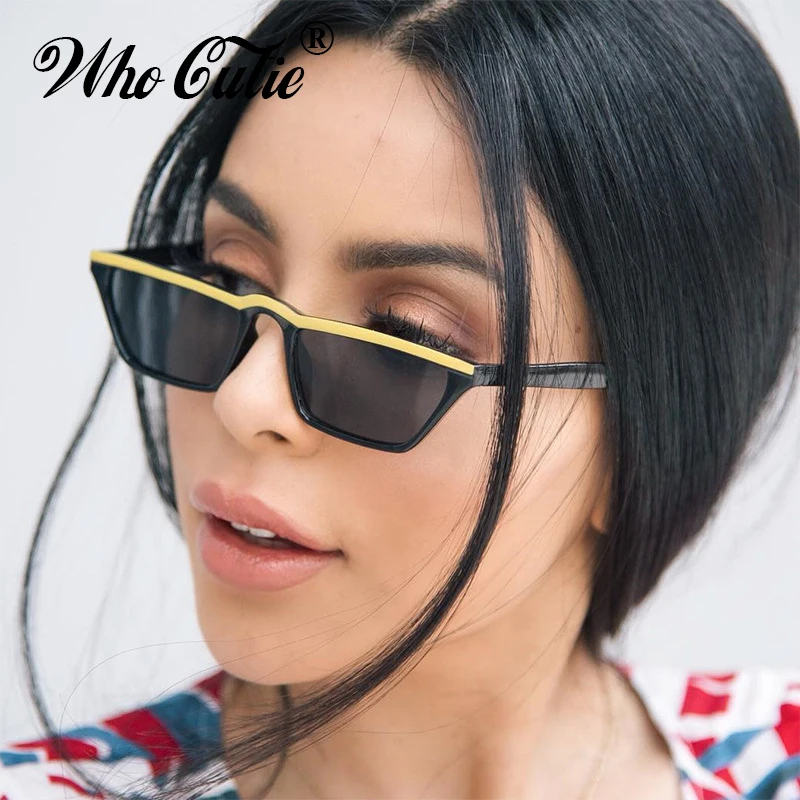 WHO CUTIE 2018 Small Black Cat Eye Sunglasses Women Brand Designer Vintage Narrow Frame Rectangular Sun Glasses Shades OM514B
WHO CUTIE 2018 Small Black Cat Eye Sunglasses Women Brand Designer Vintage Narrow Frame Rectangular Sun Glasses Shades OM514B
