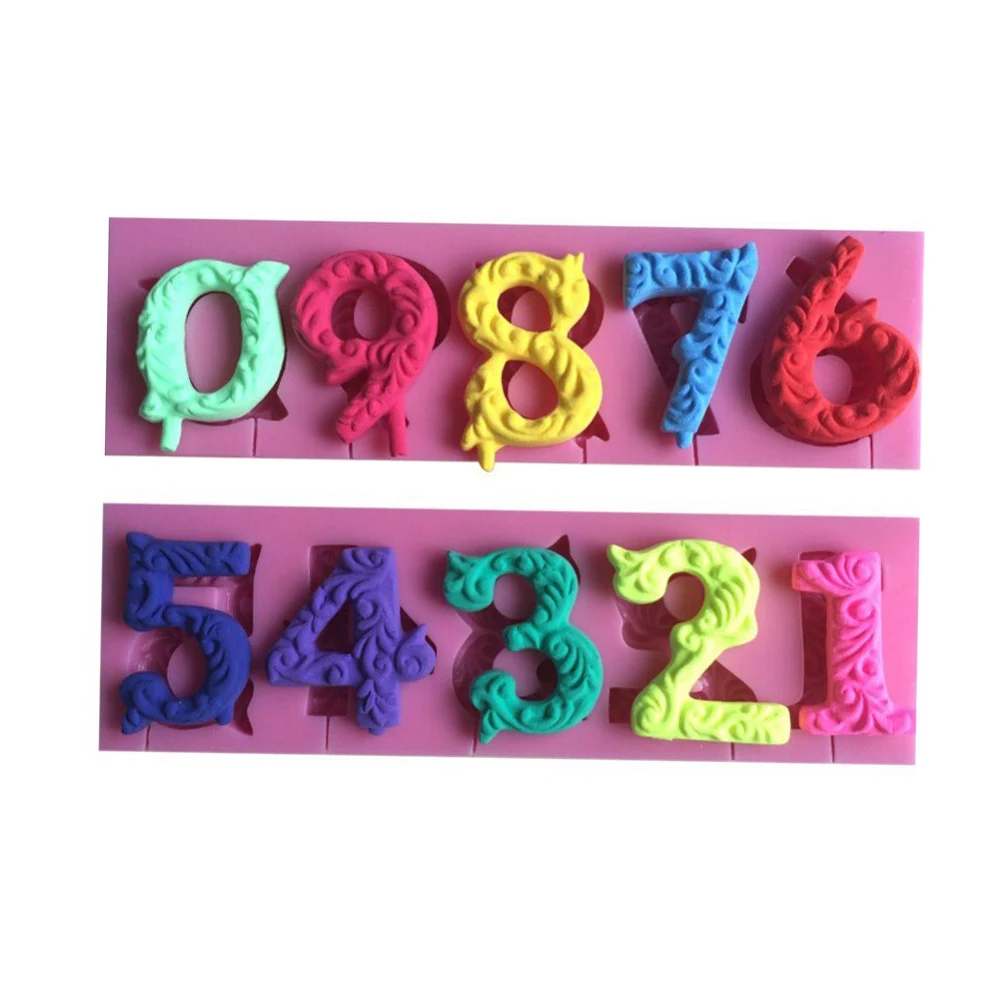Alphabet Number 0-9 3D Silicone Cake Mold Number Shape Lollipop Mold with Lollipop Hole Fondant Cake Decorating Tool
Alphabet Number 0-9 3D Silicone Cake Mold Number Shape Lollipop Mold with Lollipop Hole Fondant Cake Decorating Tool