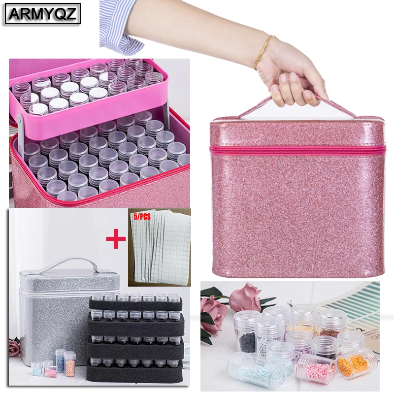Diamond Painting Accessories Bead Storage Bottle Diamond Embroidery Multi-function Tools Kits 60 Slots Handbag Storage Boxes Too
Diamond Painting Accessories Bead Storage Bottle Diamond Embroidery Multi-function Tools Kits 60 Slots Handbag Storage Boxes Too