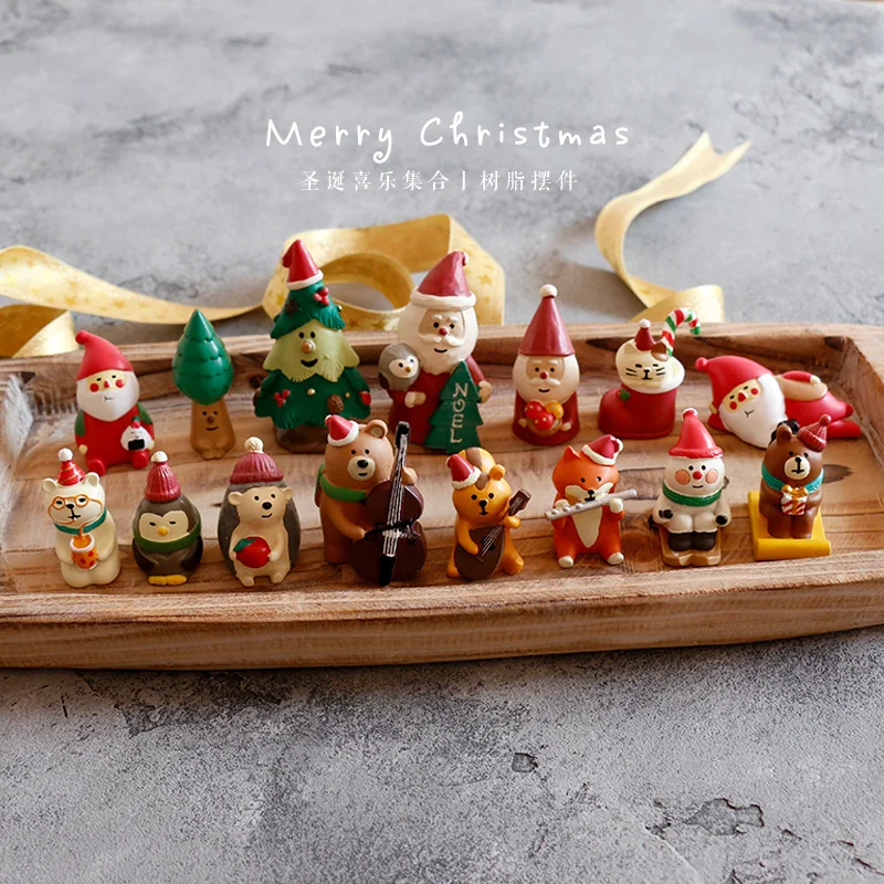 13 types kawaii cartoon mascot lucky calico cat new year santa claus white bear Christmas tree figures miniature figurines
13 types kawaii cartoon mascot lucky calico cat new year santa claus white bear Christmas tree figures miniature figurines