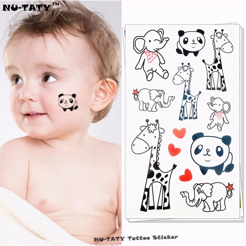 Nu-TATY The Happy Zoo Giraffe Panda Elephant Child Temporary Body Art Flash Tattoo Sticker 10*17cm Waterproof Henna Tatoo
Nu-TATY The Happy Zoo Giraffe Panda Elephant Child Temporary Body Art Flash Tattoo Sticker 10*17cm Waterproof Henna Tatoo