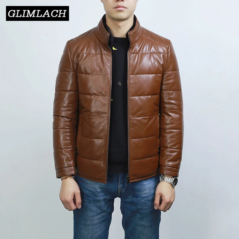 2019 New Real Mink Fur Stand Collar Genuine Leather Down Coats Men Luxury Natural Sheep Leather Slim Jacket Large Size 4XL Male
2019 New Real Mink Fur Stand Collar Genuine Leather Down Coats Men Luxury Natural Sheep Leather Slim Jacket Large Size 4XL Male