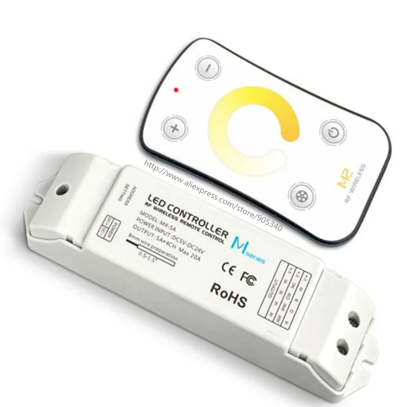 M2+M4-5A,MINI RF color temperature led controller with M4-5A Receiver DC5-24V input 6A*2CH Max 12A output 3 year warranty ltech 
M2+M4-5A,MINI RF color temperature led controller with M4-5A Receiver DC5-24V input 6A*2CH Max 12A output 3 year warranty ltech