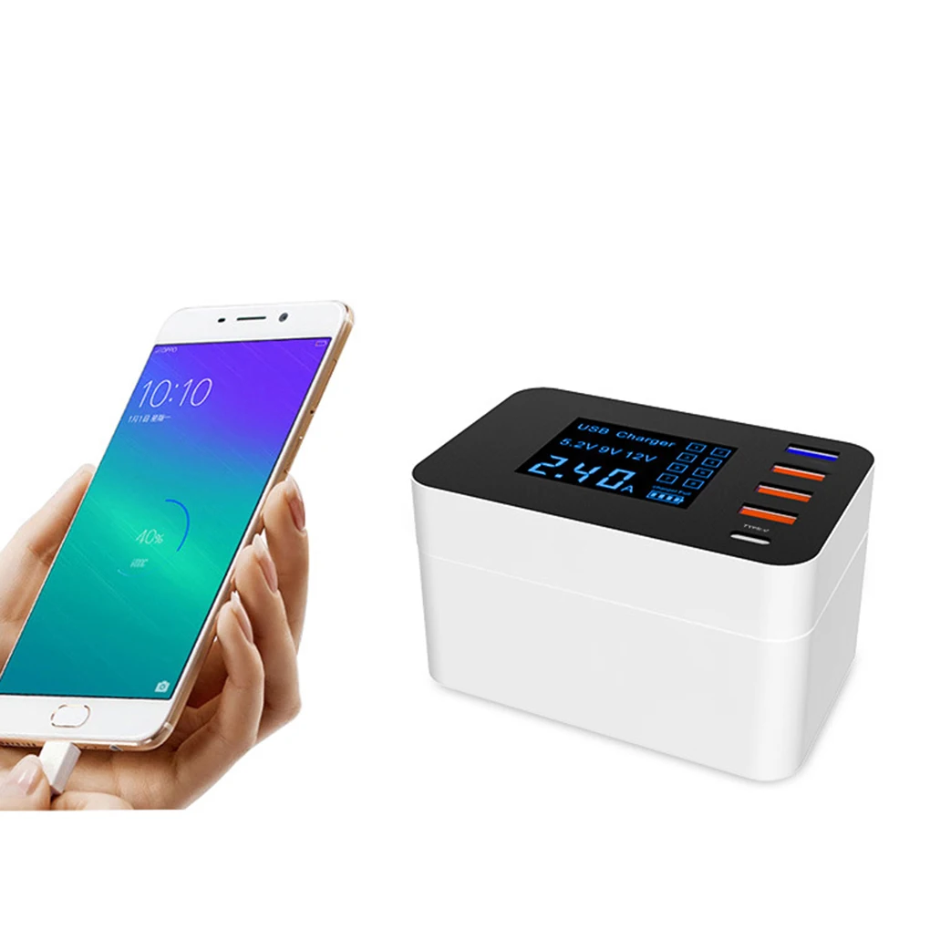 Mobile Phone Quick Charge USB3.0 Charger 5 Port QC3.0 Smartphone Charger LED Display Replacement for iPhone
Mobile Phone Quick Charge USB3.0 Charger 5 Port QC3.0 Smartphone Charger LED Display Replacement for iPhone