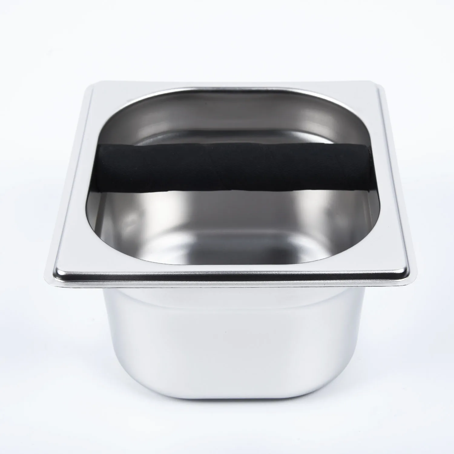 Stainless Steel Coffee Knock Box Container Tray Bin Deep Bowl Design Kitchen