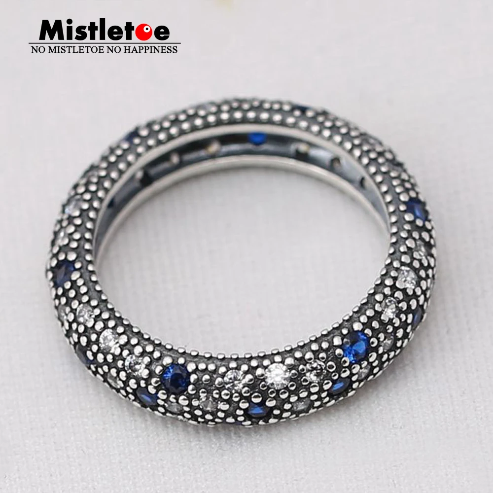 Genuine 925 Sterling Silver Silver ring with cubic zirconia & midnight blue crystals Ring Compatible with European Jewelry
Genuine 925 Sterling Silver Silver ring with cubic zirconia & midnight blue crystals Ring Compatible with European Jewelry