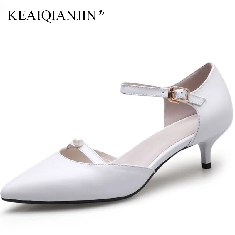 KEAIQIANJIN Woman Black White Pink Sharp He Cowhide Sandal Sexy Fashionable Shoes Female High Heeled Genuine Leather Sandal 2018 
KEAIQIANJIN Woman Black White Pink Sharp He Cowhide Sandal Sexy Fashionable Shoes Female High Heeled Genuine Leather Sandal 2018