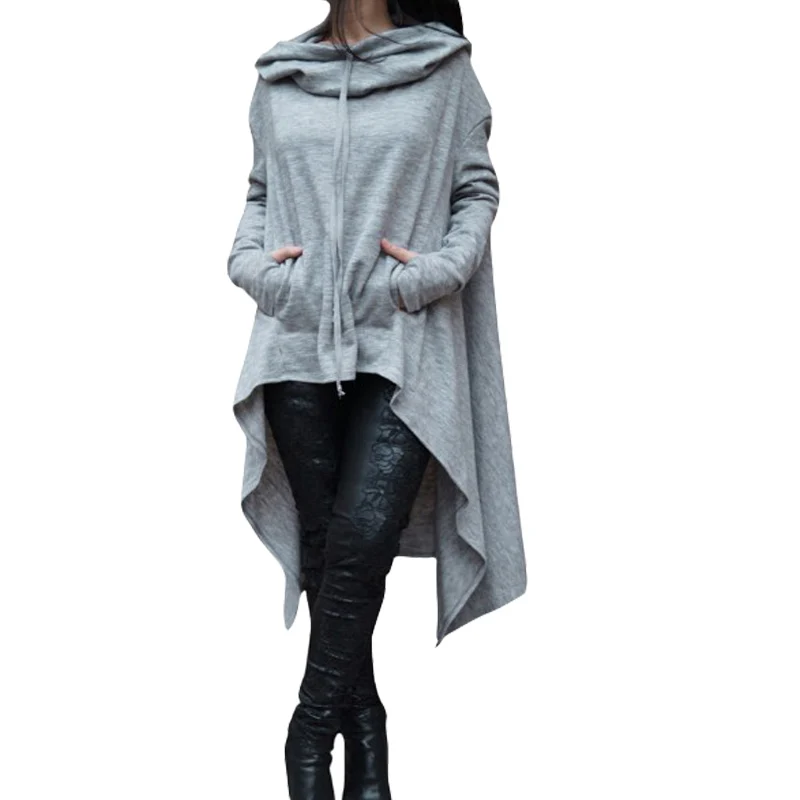 Hoodies Sweatshirt Women Casual Outwear Hoody Loose Long Sleeve Mantle Hooded Cover Pullover Clothes 2018 Pure Color Long Sectio
Hoodies Sweatshirt Women Casual Outwear Hoody Loose Long Sleeve Mantle Hooded Cover Pullover Clothes 2018 Pure Color Long Sectio