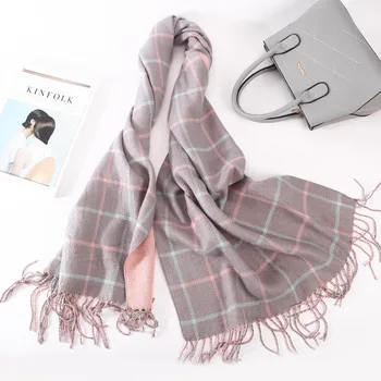 High Quality Fashion Plaid Scarf Women Tassels Scarf Double Side Thick Warm Winter Scarves Long Size Female Cashmere Scarves
High Quality Fashion Plaid Scarf Women Tassels Scarf Double Side Thick Warm Winter Scarves Long Size Female Cashmere Scarves