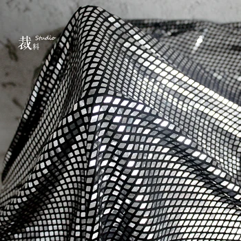 small plaid sequins reflective designer fabric for patchwork bazin riche getzner tissus telas por metros
small plaid sequins reflective designer fabric for patchwork bazin riche getzner tissus telas por metros