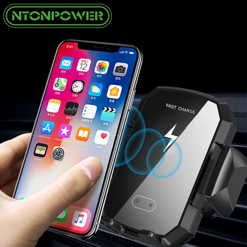 NTONPOWER Qi Car Wireless Charger For iPhone 8/X/Xs Fast Wireless Charging for Samsung S9 S10 xiaomi Car Phone Holder Charger
NTONPOWER Qi Car Wireless Charger For iPhone 8/X/Xs Fast Wireless Charging for Samsung S9 S10 xiaomi Car Phone Holder Charger