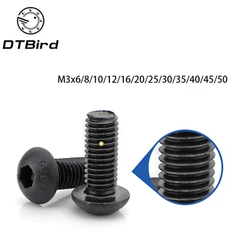Free shipping 100PCS M3 series 10.9 round Pan head hex M3*6/8/10/12-50 mm the mushroom socket screws
Free shipping 100PCS M3 series 10.9 round Pan head hex M3*6/8/10/12-50 mm the mushroom socket screws