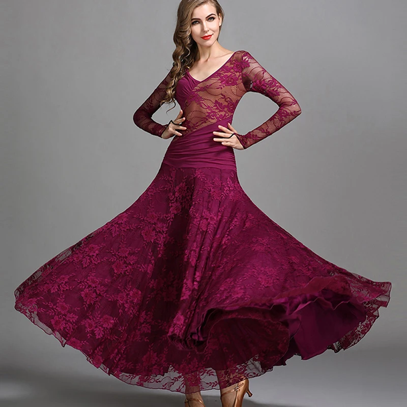 2018 New Ballroom Dance Dresses Lace Sleeve Flamenco Dancing Skirt 3 Color green Women Cheap Stage Waltz Ballroom Dress MY03
2018 New Ballroom Dance Dresses Lace Sleeve Flamenco Dancing Skirt 3 Color green Women Cheap Stage Waltz Ballroom Dress MY03