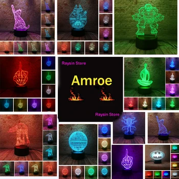 Christmas New Year Gifts 3D Batman Cat Death Star Millennium Hulk Lamp Child Kids LED Touch Remote Illusion 7 Color Night Light
Christmas New Year Gifts 3D Batman Cat Death Star Millennium Hulk Lamp Child Kids LED Touch Remote Illusion 7 Color Night Light
